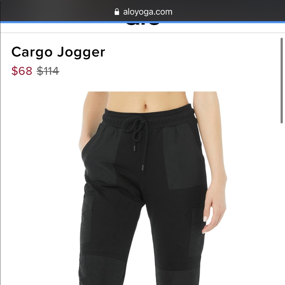 alo yoga cargo jogger nwt